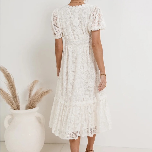NWT bohme Rowan White Lace Dress - Picture 2 of 6